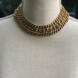Goldstone Adjustable Collar Necklace
