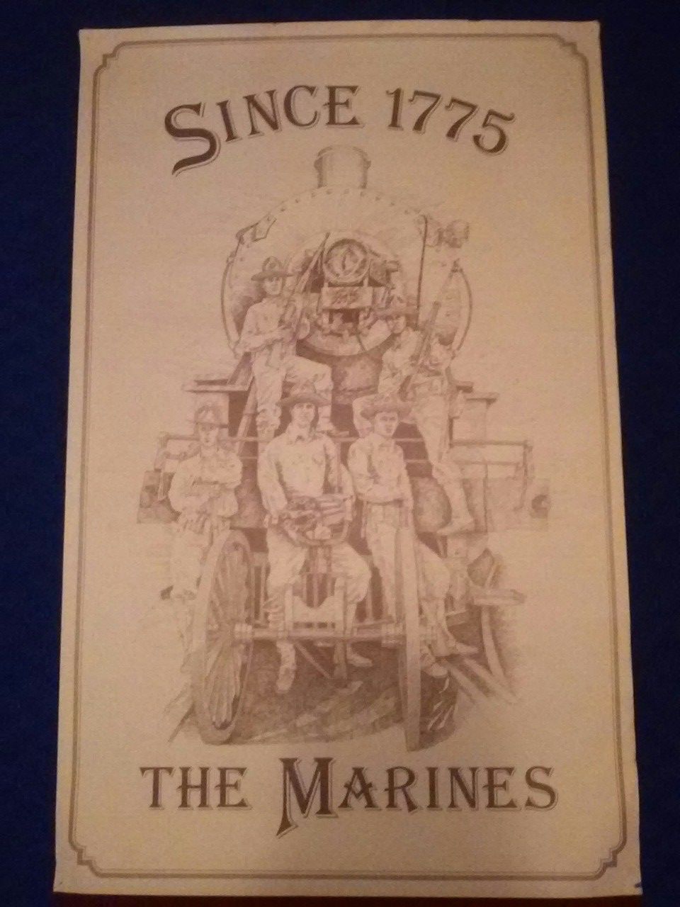 USMC U.S MARINE CORPS VINTAGE ORIGINAL RECRUITING POSTER
