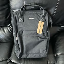 16" Laptop Backpack with USB Port - Waterproof Anti-Theft Nylon Bag for College, Travel & Commute for men & women (Black, Large)