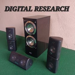 Beautiful Digital Research Home Theater Speakers Nice!