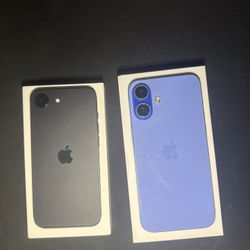 iPhone 16+ 512GB Ultramarine & 16e 128GB Black 