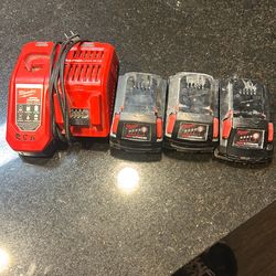 Milwaukee Batteries with charger