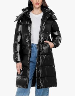 **BRAND NEW** XL Padded Mid Length Down Parka W/ Detachable Hood