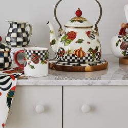 Brand New Mackenzie Childs Tea Kettle 2 Quart 