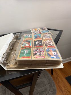 Binder of Baseball Cards