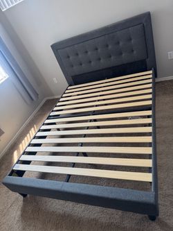Queen size bed and frame
