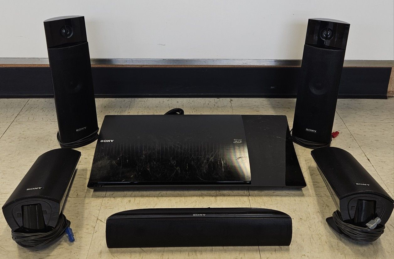 Sony 3D 4K Blu-ray DVD Player Entertainment System with 5 Speakers I -7646