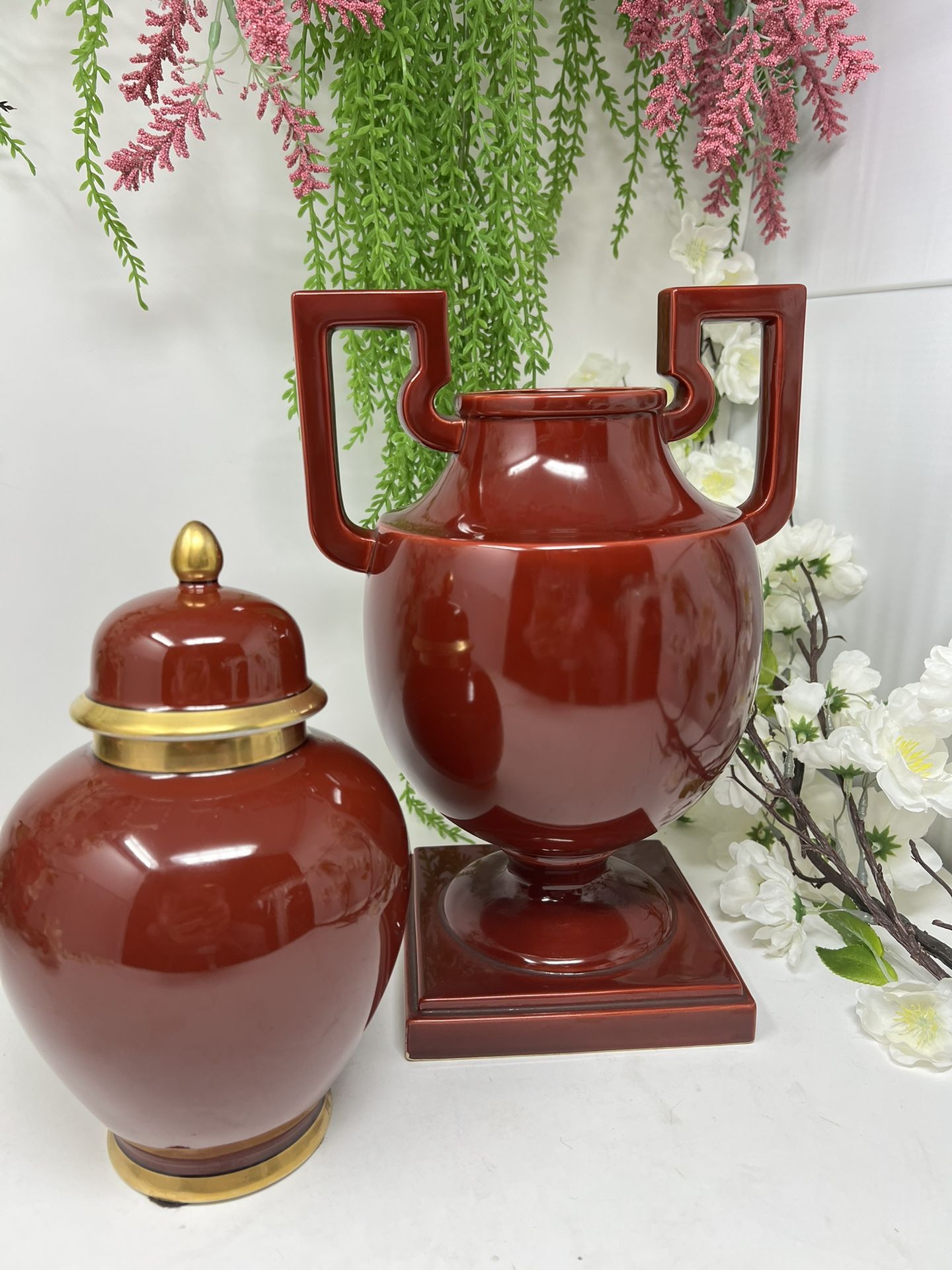 Vintage Fitz & Floyd “Renaissance” Ceramic Jars – Made in Japan