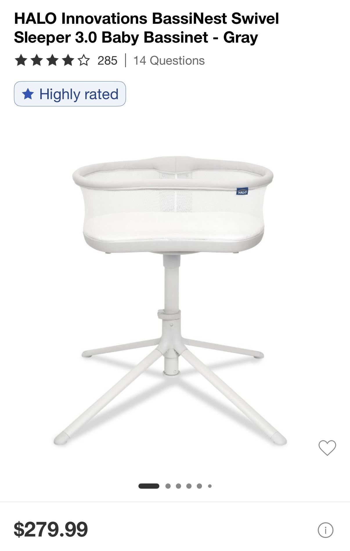 Halo Baby Swivel Bassinet