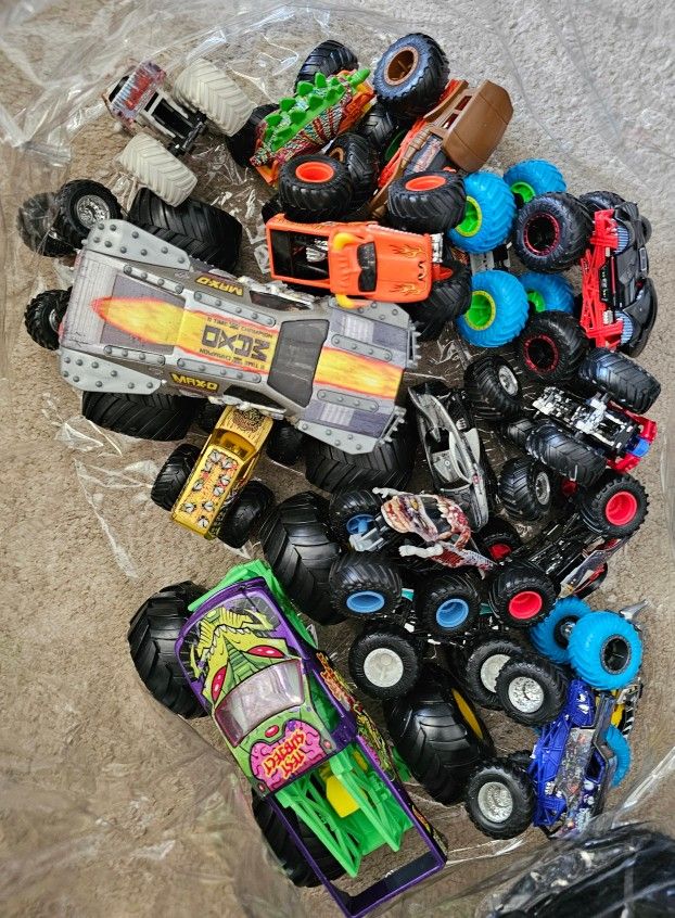Collection Of Monster Jam Monster Trucks Die-Cast