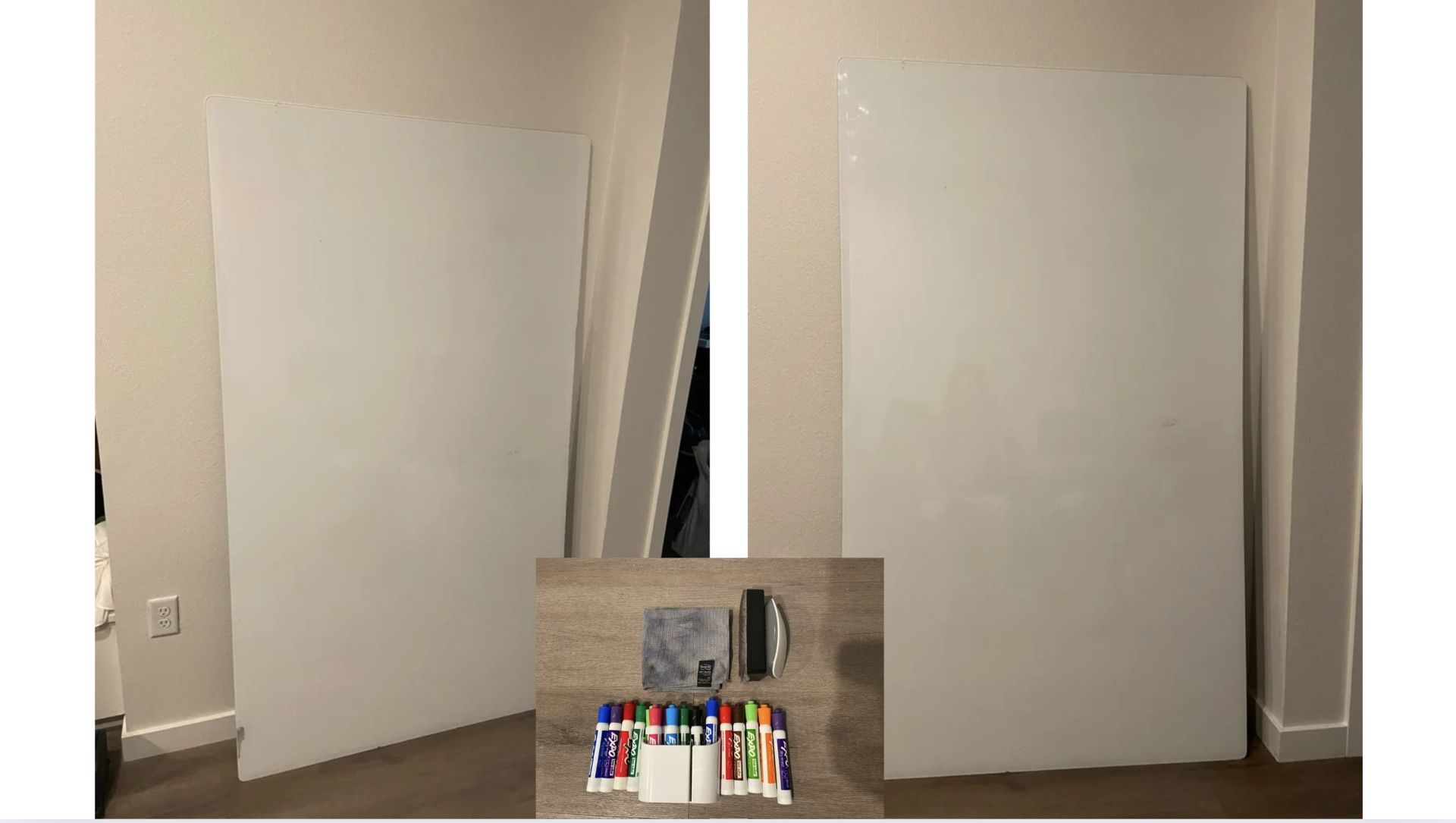 Two Whiteboard Options Available (+Markers & Eraser)