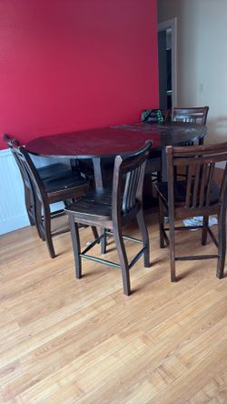Dining table and chairs