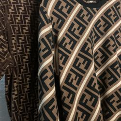 Authentic FENDI Crew neck Sweater/t-shirt Combo