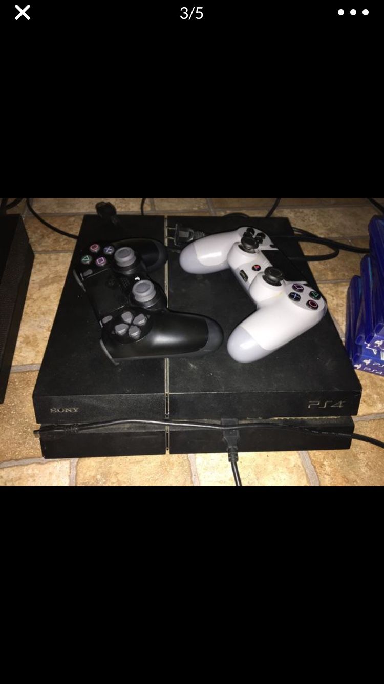 PS4 500 GB With some games With a Brand New Controller
