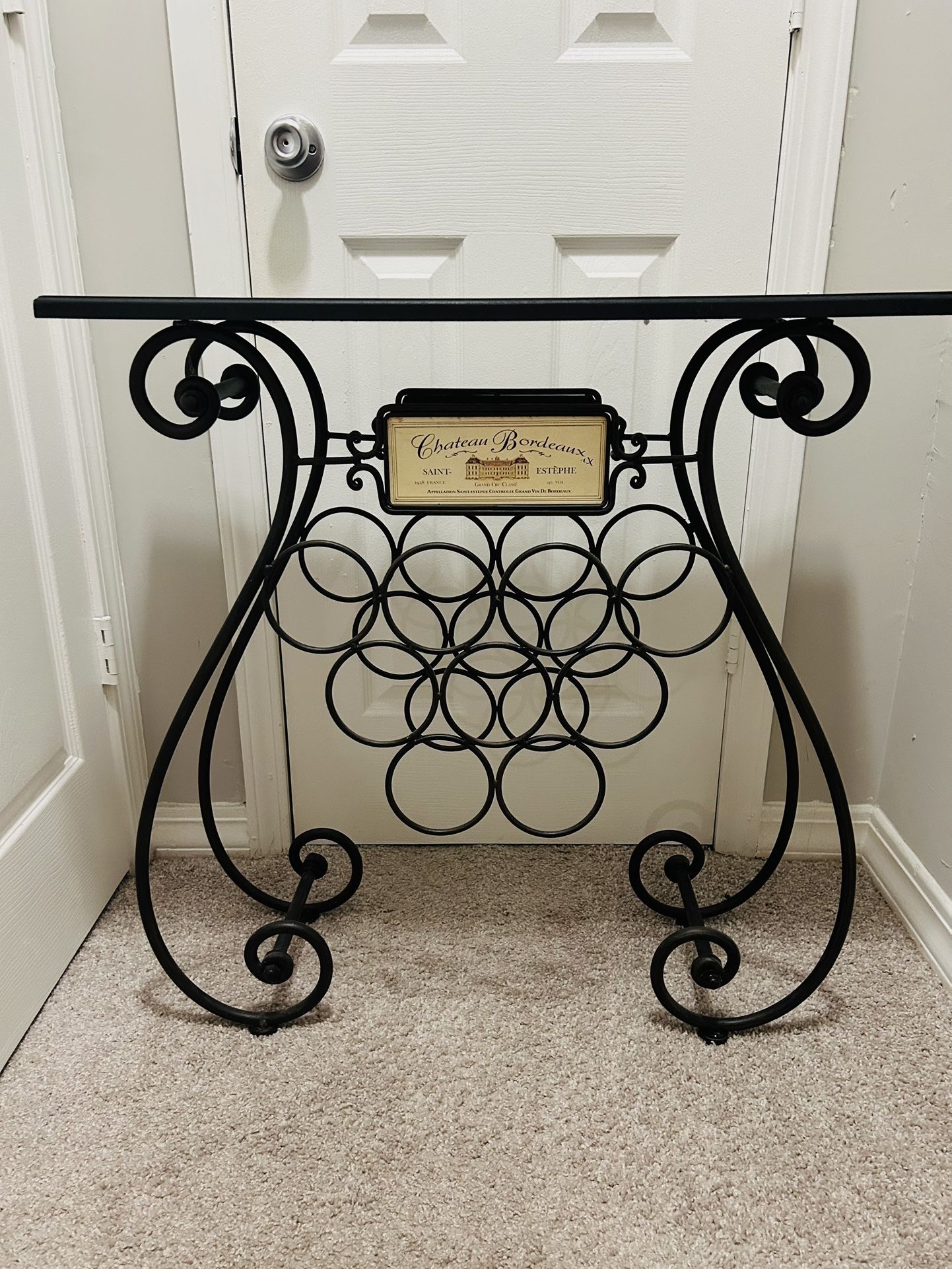 Wine Rack (Wrought Iron)