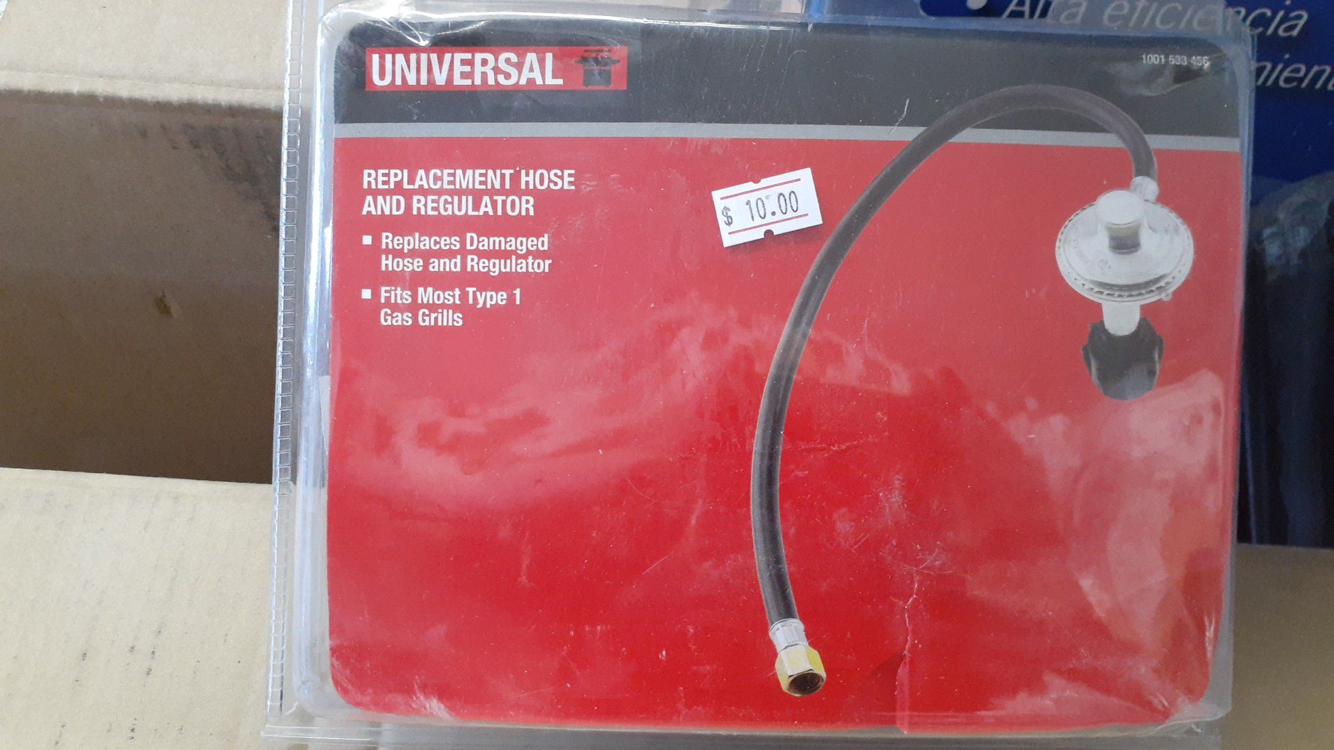 Gas grill or bbq replacement hose and regulator