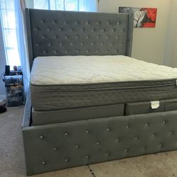 Crystal King Size Platform Bed