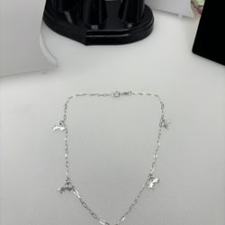 925 Sterling Silver Anklet  10”