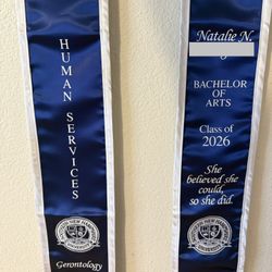 Custom Graduation stole