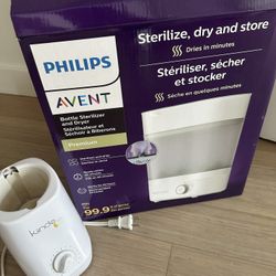 Philips Avent Bottle Sterilizer and Dryer + FREE WARMER