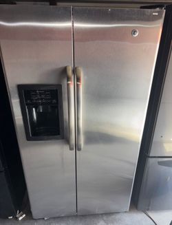 GE Stainless Steel Refrigerator And Freezer