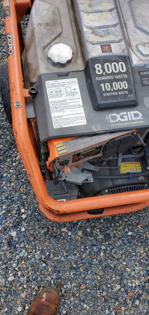 Ridgid 8000 Watts Generator RD8000 Subaru Powered for Sale in Seattle ...