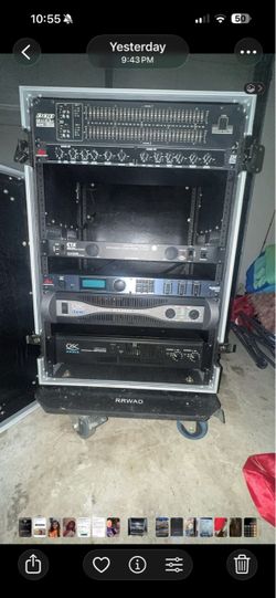 Complete Professional DJ/ Sound Rack Setup - 6 Pieces + Road Runner Case