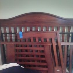 Eddie Bauer Brown Wood  Convertable Crib