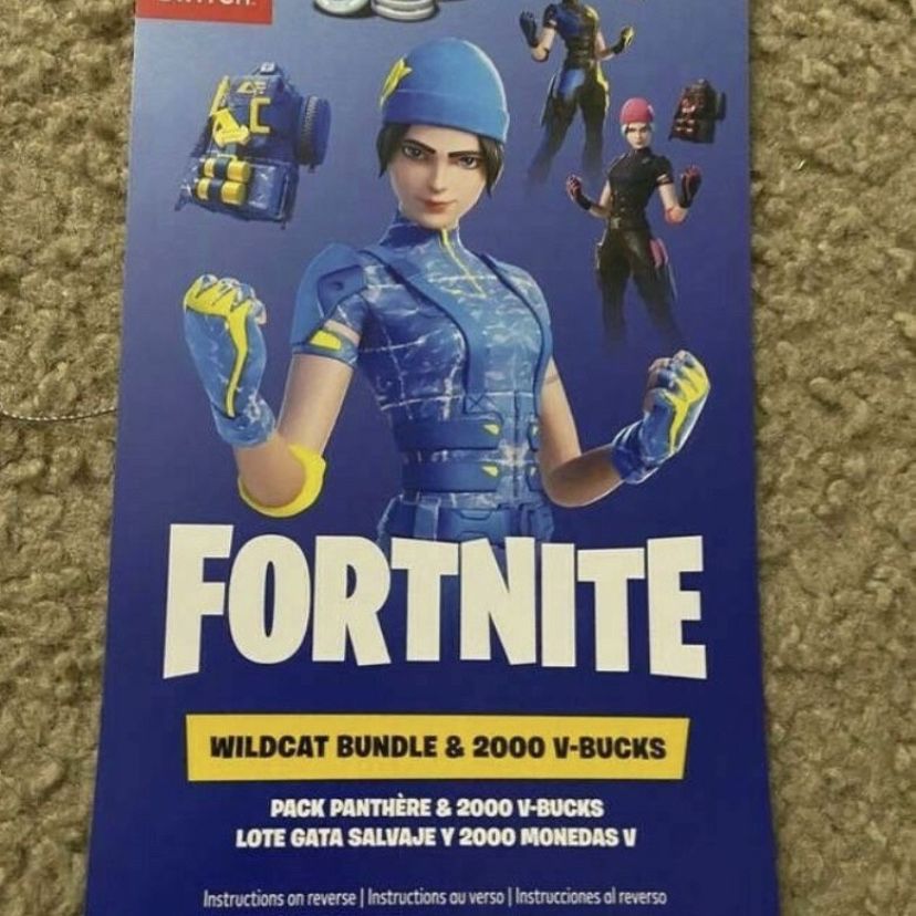 Scratched Wildcat Bundle Code Buy V Bucks Skin Nintendo Switch