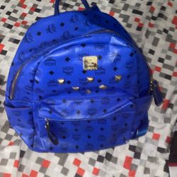 Blue Mcm Bag