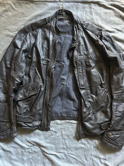 G Star “Chopper” leather jacket size M