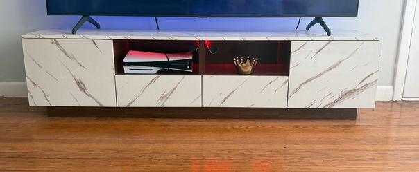 Modern tv stand with led lights for sale