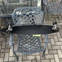 Used Long Board / Skateboard All Black 