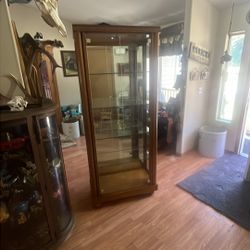 Curio Cabinet Hickory