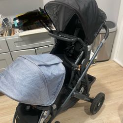 2016 Uppababy Vista Stroller With Rumble Seat And Snack Tray