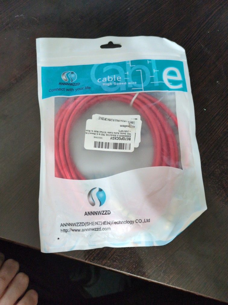 Red Instrument Cable 10ft