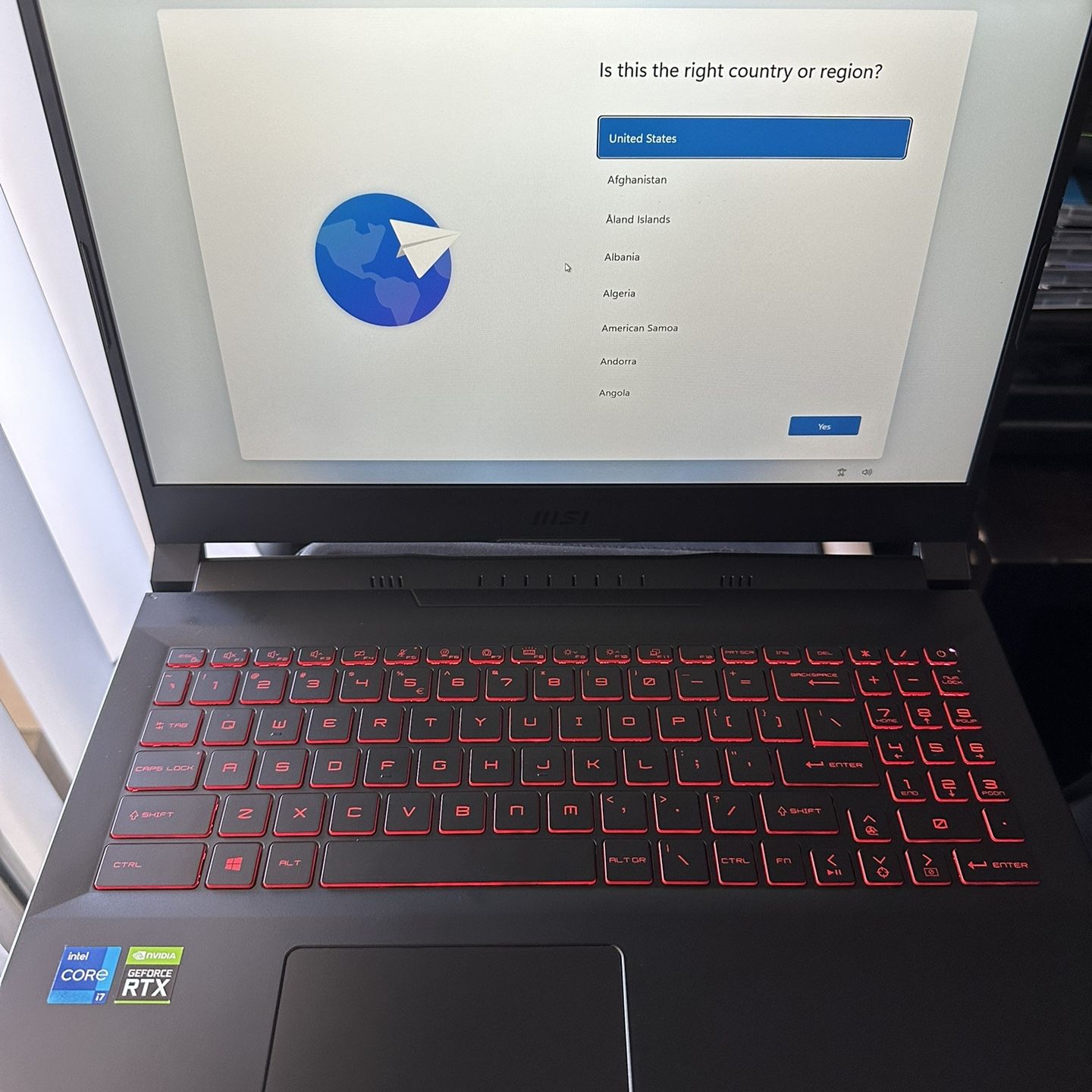 MSI Katana GF66 Gaming/ VR Laptop i7-11800 Nvidia RTX 3060 32gb Ram 