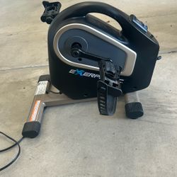 Exerpeutic 2000M Motorized Under Desk Exercise Bike-Electric Legs and Arms Black