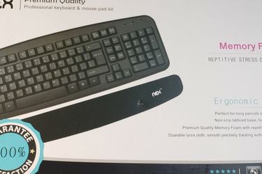 NEX Memory foam Keyboard and Mouse pad kit