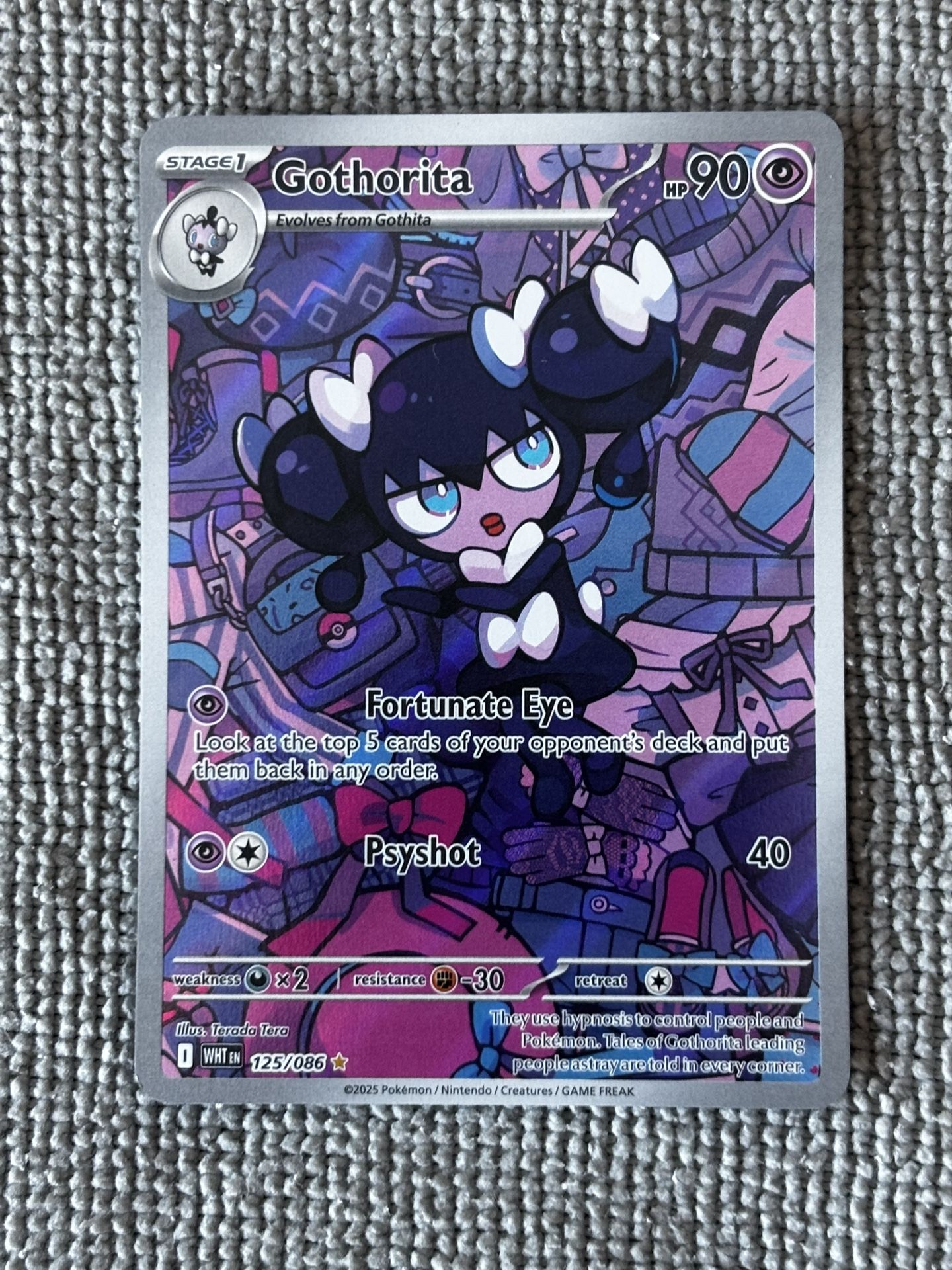Pokemon TCG SV: White Flare Gothorita - 125/08 Illustration Rare NM/M