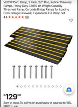 Vevor curb ramps