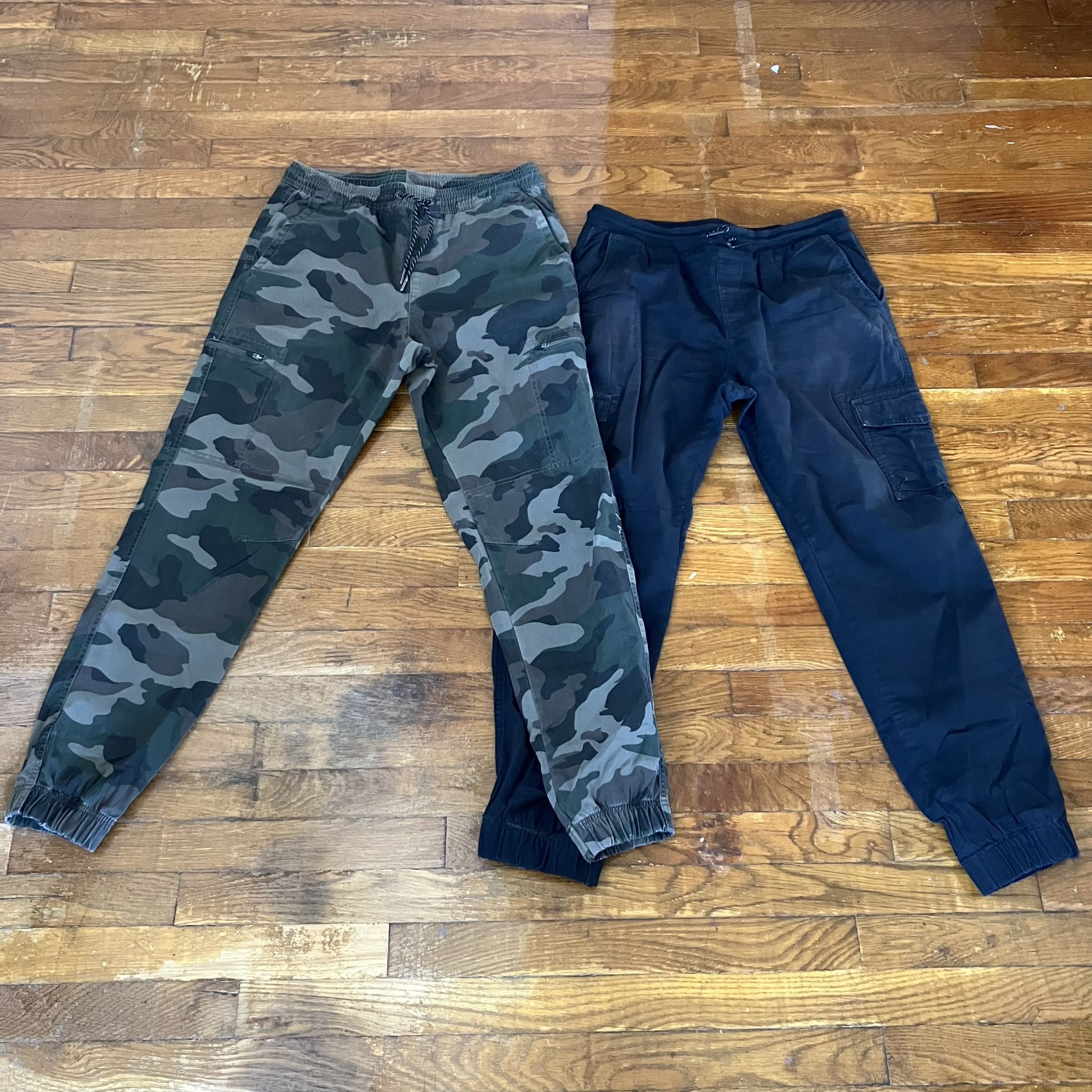 Urban Pipeline Cargo Jogger Pants Small & XL 18-20 Camo Black 2 Pair Bundle