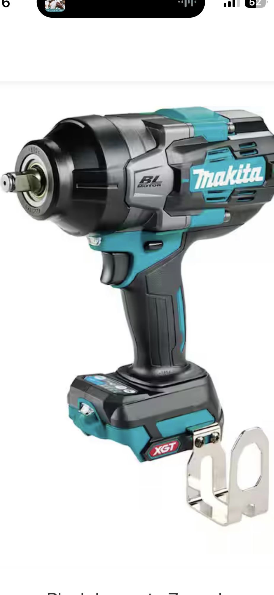 40V max XGT Brushless Cordless 4-Speed High-Torque 1/2 in. Sq. Drive Impact Wrench w/ Friction Ring Anvil, Tool Only