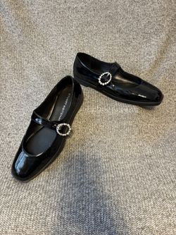 Stuart Weitzman Loralei Crystal Mary Jane Flats