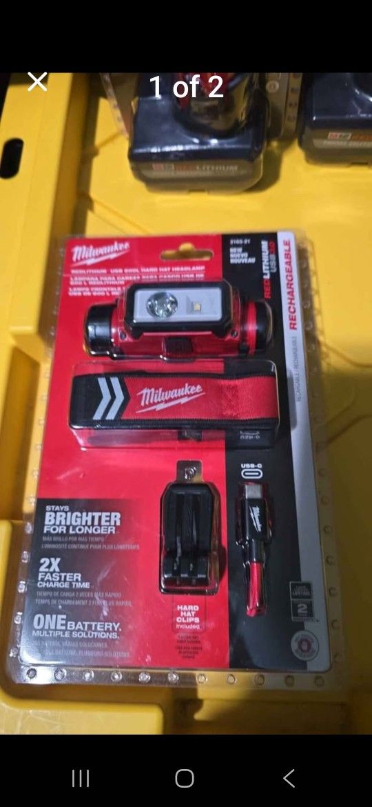 Milwaukee  Head Light  Rechargeable  600 Lumes