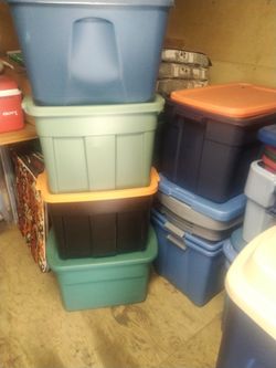 used storage totes