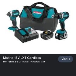 Makita Lxt  Impact Hammer And Impact Driver Combo Kit