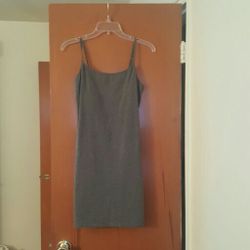 Gray camisole dress