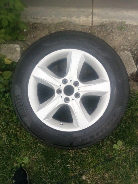 2 BMW Rims With Newer Parelli 225/55/R18 Tires Only Have 2! Make Offer Thanks For Looking!!!!!!