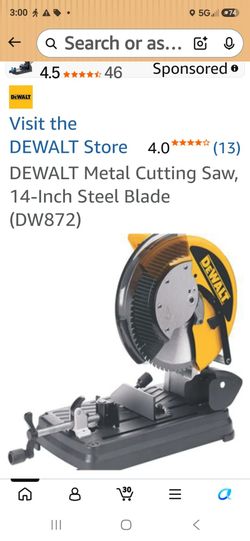 Dewalt metal cold cut saw